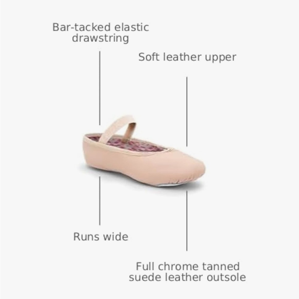 Toddler sz 8 Capezio Daisy ballet slippers - Picture 3 of 5